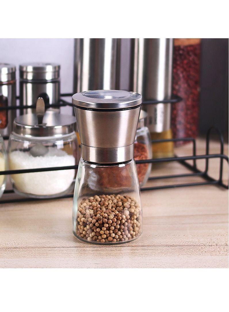 Stainless Steel Food Storage Canister Sets with Glass Visible Window & Airtight Lids,Food Storage Containers Grain Storage Tank