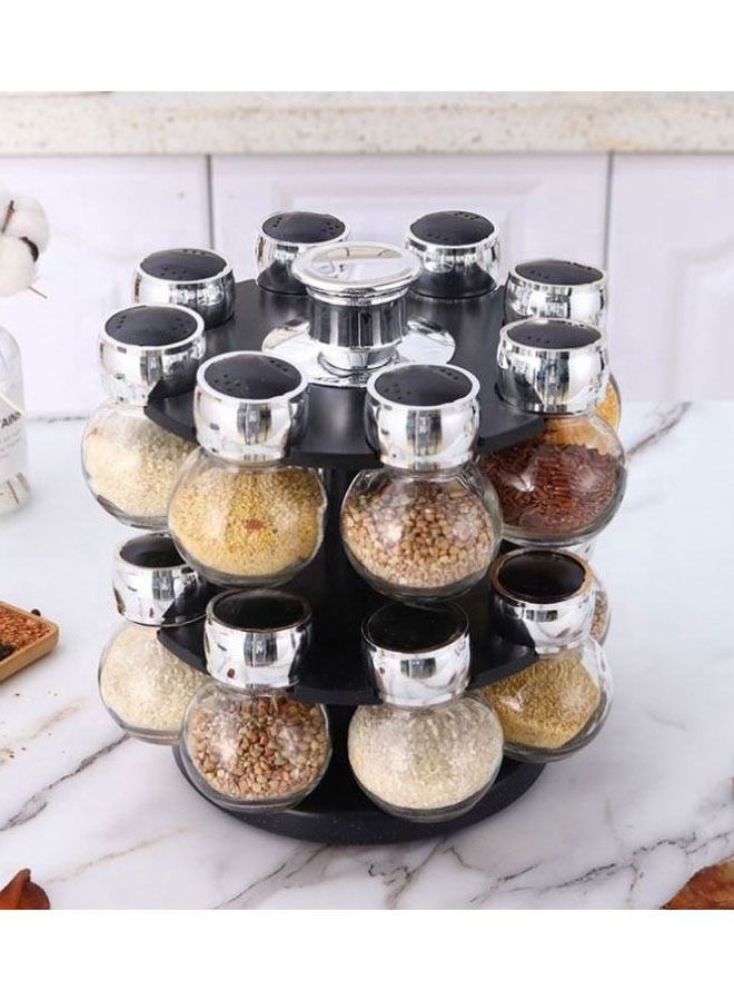 Kitchen Gadgets 170ml Glass Jar Stainless Steel Body Ceramic Grinder Seasoning Salt Grinding Pepper Bottle Spice Grinders Jars