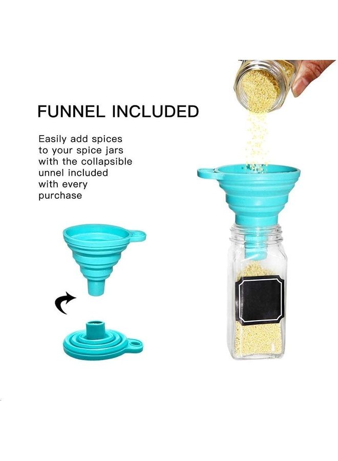 24-Piece Spice Jar And Accessory Set Multicolour 120ml