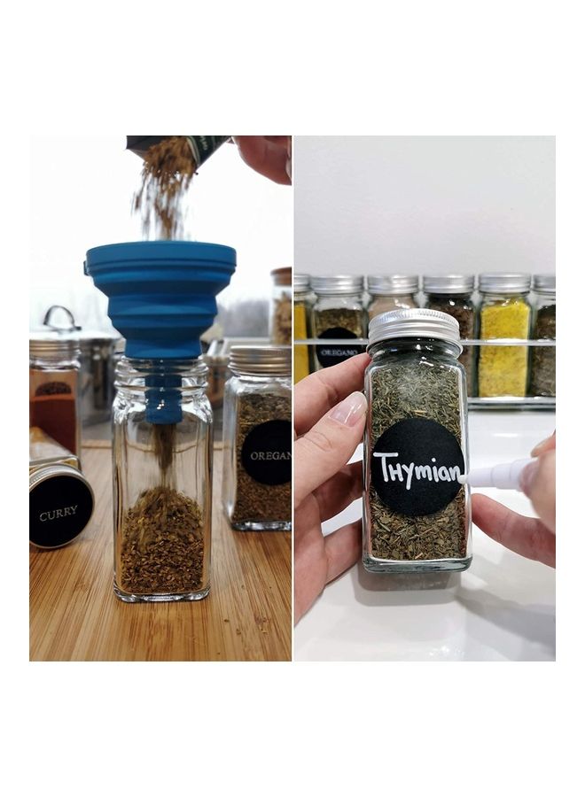 24-Piece Spice Jar And Accessory Set Multicolour 120ml