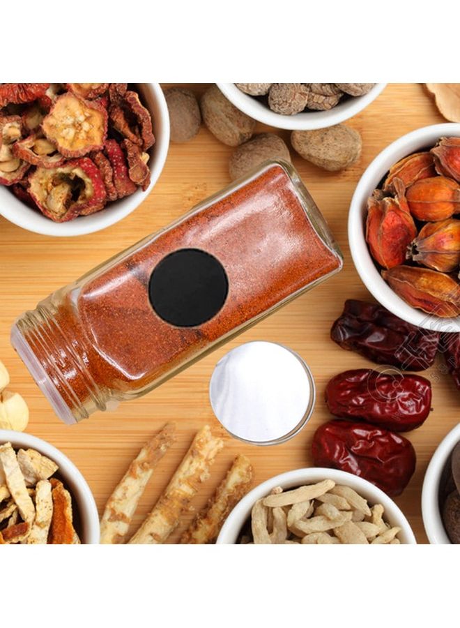 24-Piece Glass Spice Jar Set Multicolour