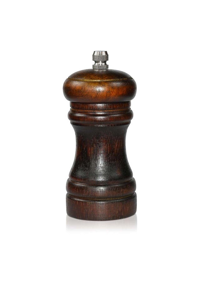 Wooden Salt And Pepper Mill Brown 10cm