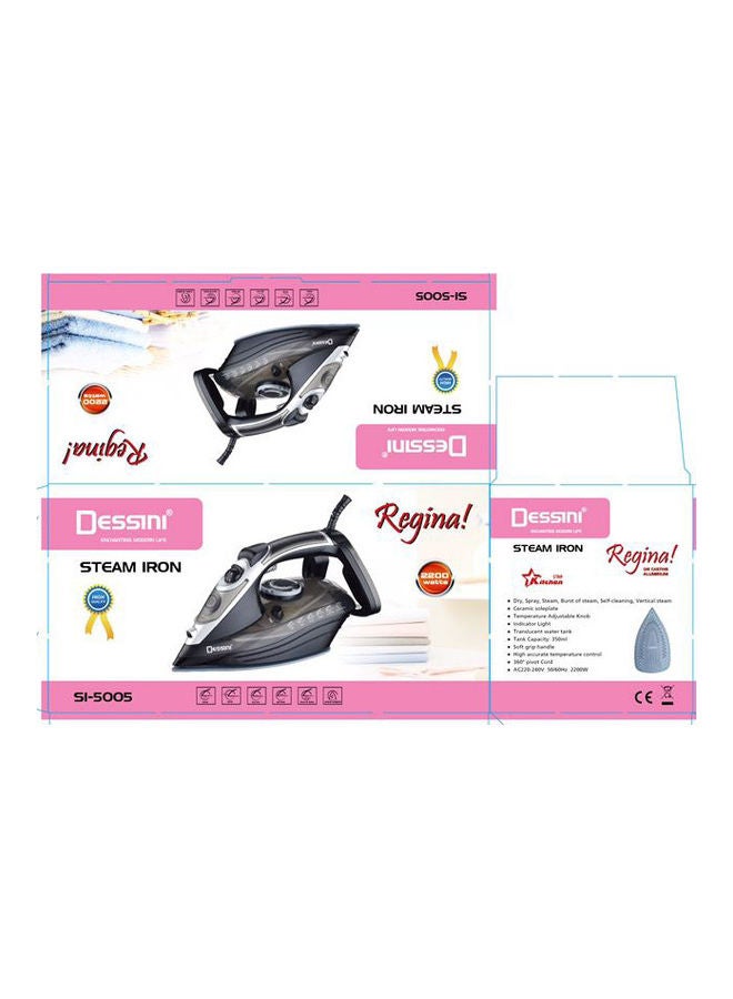 Ceramic Steam Iron 350.0 ml 2200.0 W SI5005 black/silver