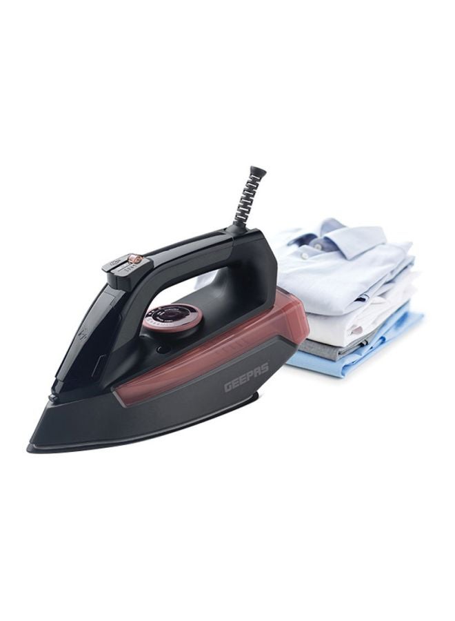 Ceramic Steam Iron With Temperature Control,Dry & Steam Function/Compact And Handy Design, Suitable For All Kinds Of Fabric 2400 W GSI7791 Black/Red