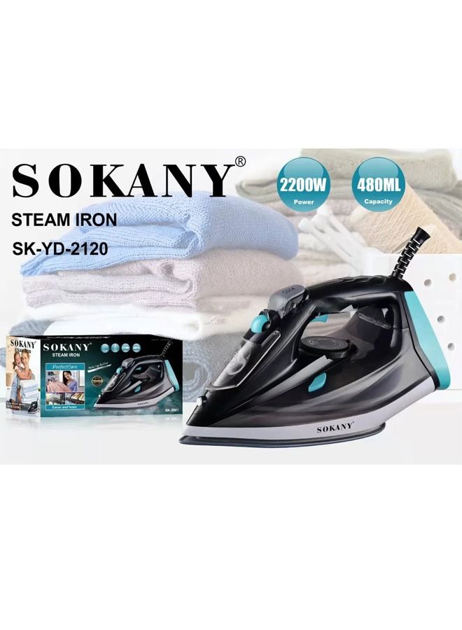 Steam Iron with Non Stick Soleplate Self Clean Function