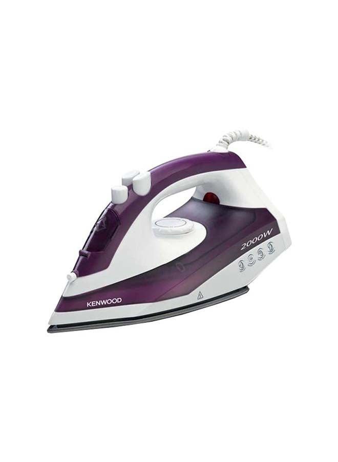 Steam iron, Non Stick Soleplate, Self Clean Function, Water Spray, 120G Steam Shot, 250 ml 2000 W STP40.000WP Purple/White