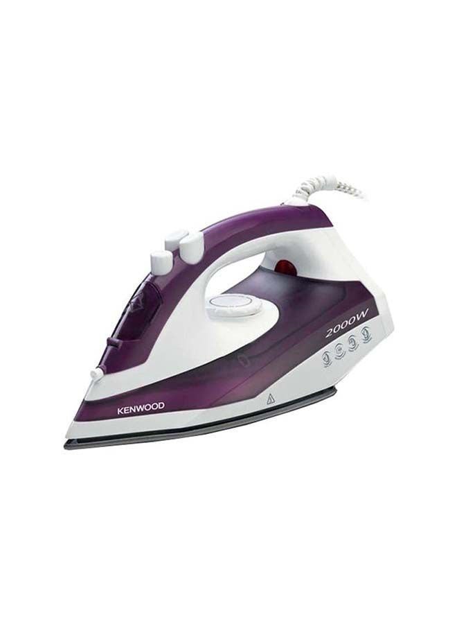 Steam iron, Non Stick Soleplate, Self Clean Function, Water Spray, 120G Steam Shot 250 ml 2000 W STP40.000WP Purple/White