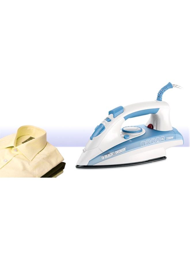 Vertical Steam Iron With Non Stick Soleplate And Spray Function 220.0 ml 2200.0 W X2000-B5 Blue/White