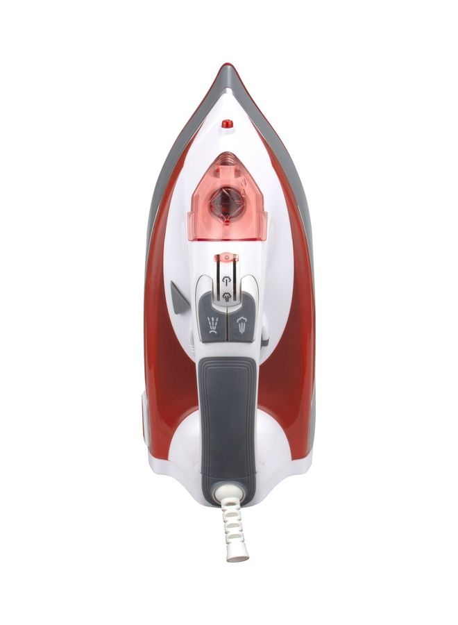 Multifunctional Steam Iron For Crisp Ironed Clothes - Ceramic Coated Soleplate | Steam/Burst Steam/Spray/Dry Iron Function With Overheat Protection 1 kg 2400 W SI-5067N Red