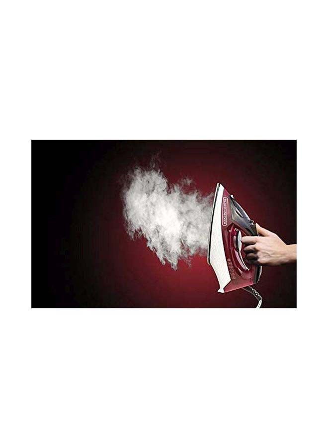 Steam Iron with Non-Stick Soleplate/Anti-Drip/Anti-Calc/Self Clean Function 300.0 ml 1600.0 W X1550-B5 Red/Black/White