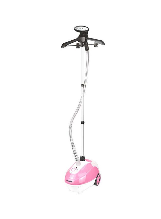 Garment Steamer - Suitable for All Fabrics | Automatic Re-Start and Double Safety System | Big Water Tank 1.3L with Overheat Protection | Continuous Working 40 MINs 1.3 L 1700 W SGS-321 Pink