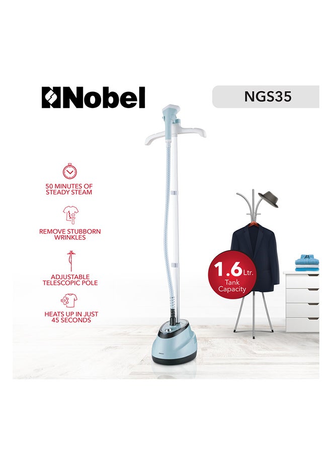Garment Steamer with Adjustable Telescopic Pole, 35g/min Steam Flow and Heats Up in Just 45 Seconds 1.6 L 1800 W NGS35 Light Green