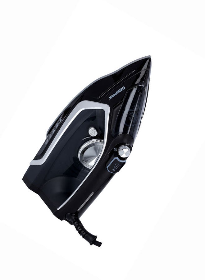 Ceramic Steam Iron, Wet & Dry Iron| 360 Swivel Cord | 2200W Steam Iron with Self Cleaning Function | Steam Iron with Adjustable Thermostat 0.26 L 2200.0 W GSI24024 Black