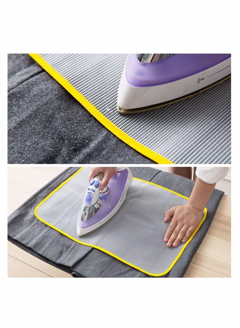Protective Ironing Mesh, 5 Pcs Heat Resistant Cloth Insulation Pad Home Mat, for Scorch-Saving Protector