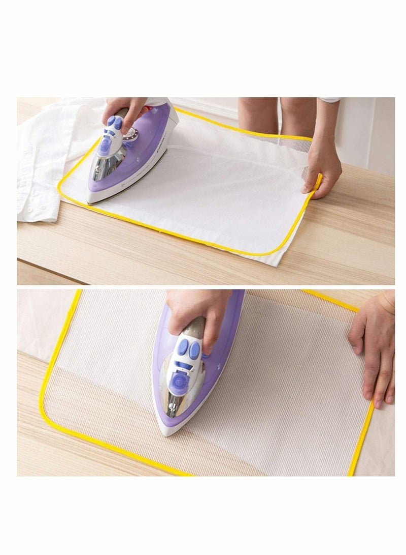 Protective Ironing Mesh, 5 Pcs Heat Resistant Cloth Insulation Pad Home Mat, for Scorch-Saving Protector