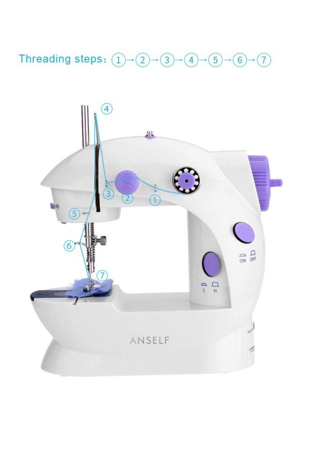 Electric Sewing Machine H16669UK White/Purple