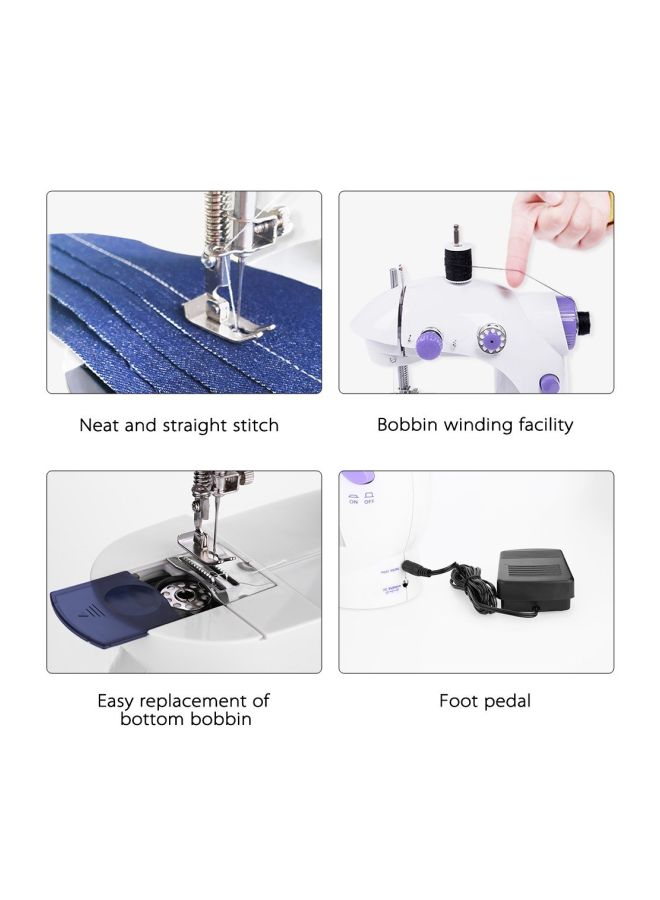 Electric Sewing Machine H16669 White/Purple