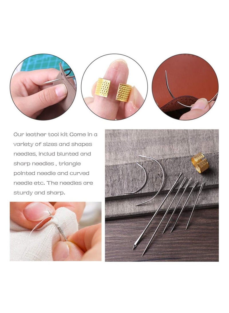 SYOSI Embroidery Patterns Punch Needle Kit Craft Tool Embroidery Pen Set Multi Color