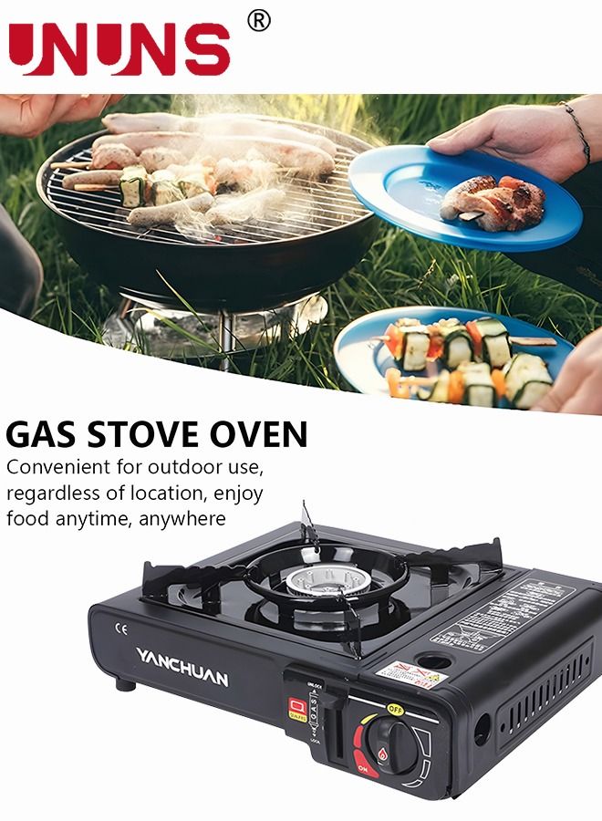 GS-1000 7650 BTU Portable Butane Gas Stove Automatic Ignition Kitchen Equipment Single Burner For Camping and Picnic