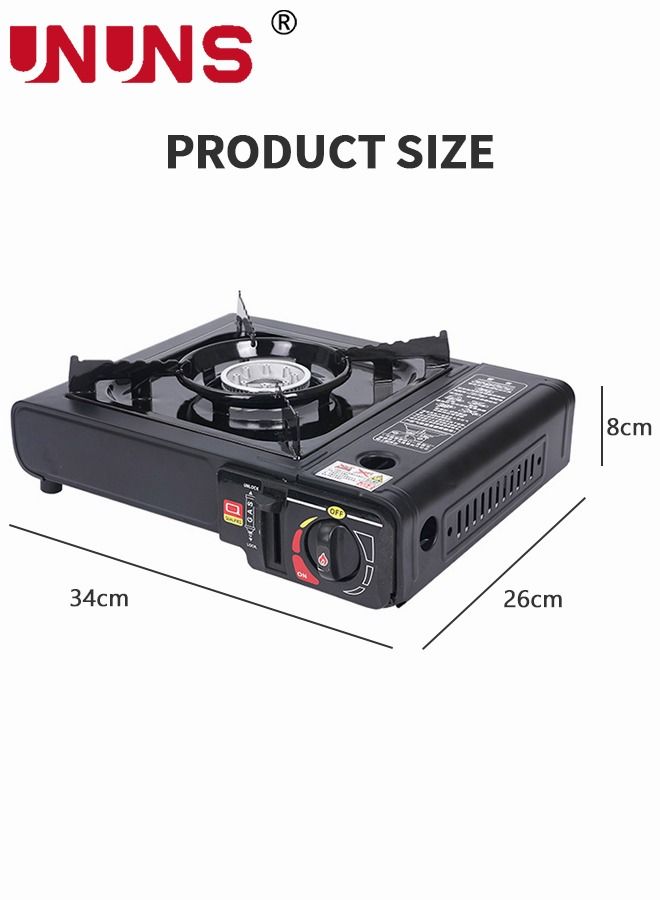 GS-1000 7650 BTU Portable Butane Gas Stove Automatic Ignition Kitchen Equipment Single Burner For Camping and Picnic