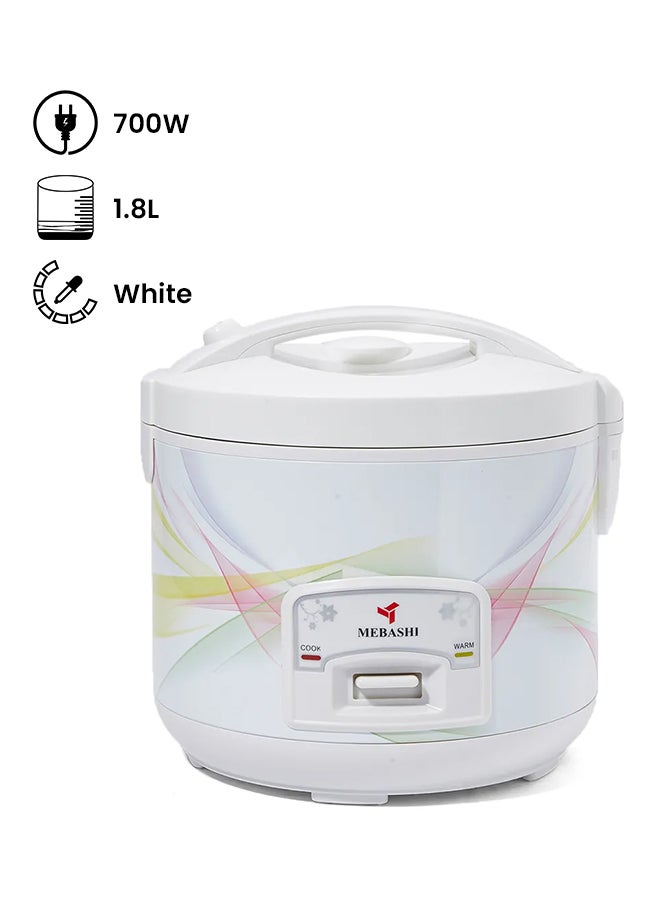 Electric Rice Cooker 1.8L ME-RC718 White