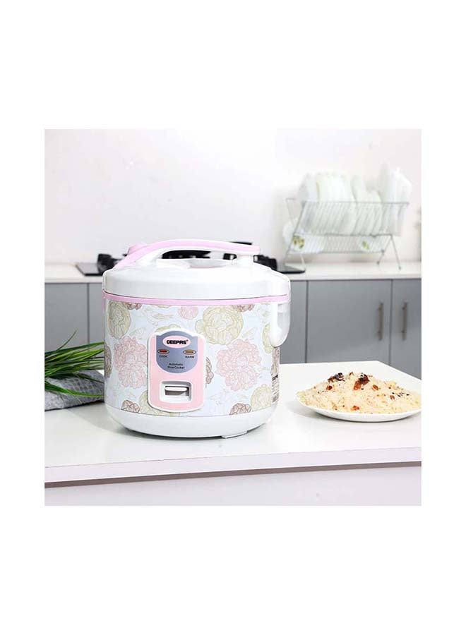 Electric Rice Cooker 500W - Non-Stick Inner Pot |Cook/Steam/Keep Warm | Make Rice & Steam Healthy Food & Vegetables 1.5 L 500 W GRC4334 / GRC4334N White/Pink/Yellow