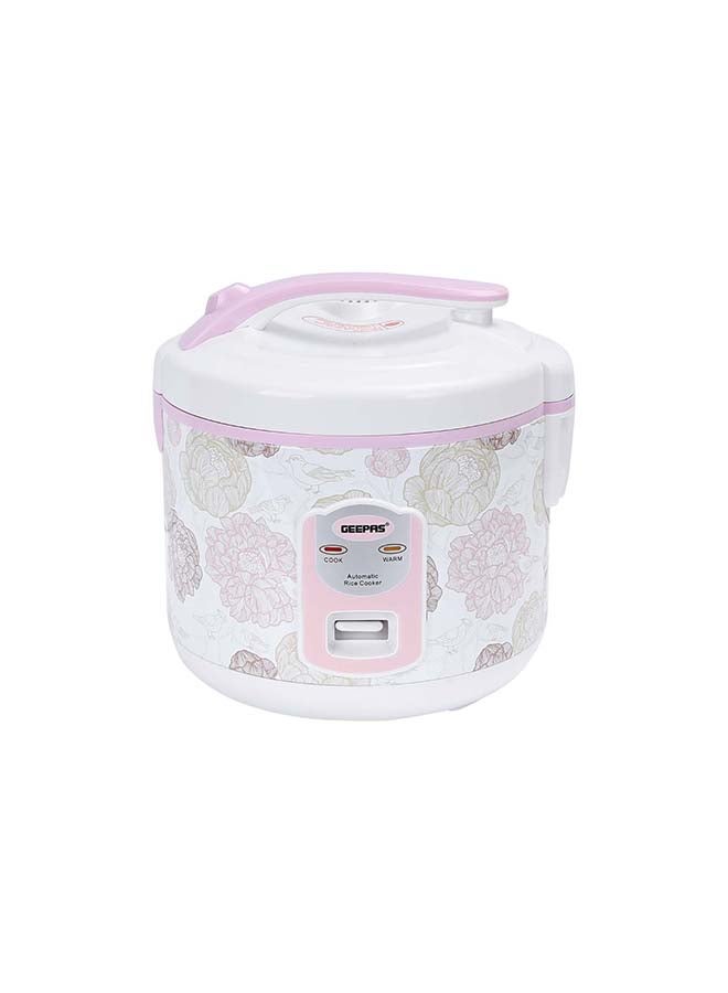 Electric Rice Cooker 500W - Non-Stick Inner Pot |Cook/Steam/Keep Warm | Make Rice & Steam Healthy Food & Vegetables 1.5 L 500 W GRC4334 / GRC4334N White/Pink/Yellow