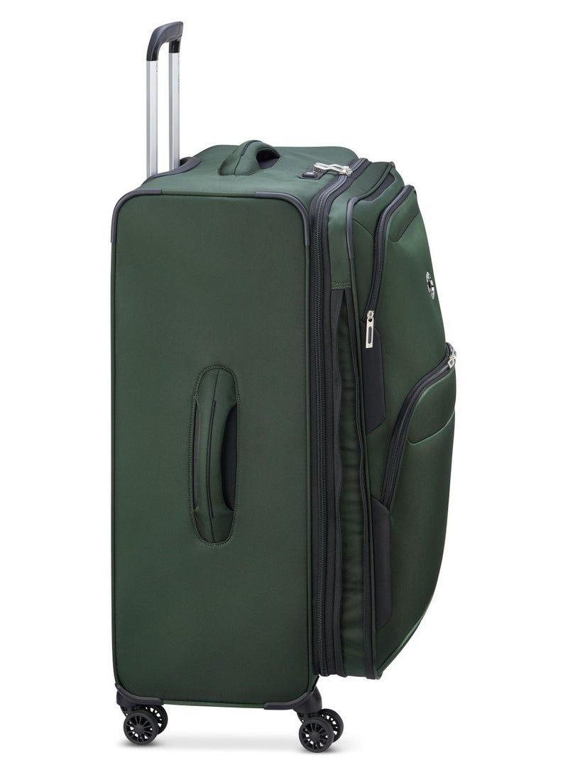 Delsey Sky Max 2.0 79.5cm Softcase 4 Double Wheel Expandable Check-In Luggage Trolley Green - 00328483003Z9