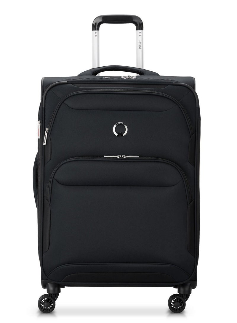 Delsey Sky Max 2.0 70.5cm Softcase 4 Double Wheel Expandable Check-In Luggage Trolley Black - 00328482000Z9