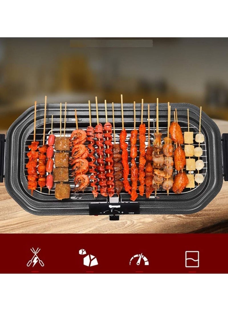 Electric Barbeque Grill Electronic PAN with Power Indicator Light - BBQ Grill Tandoori Maker