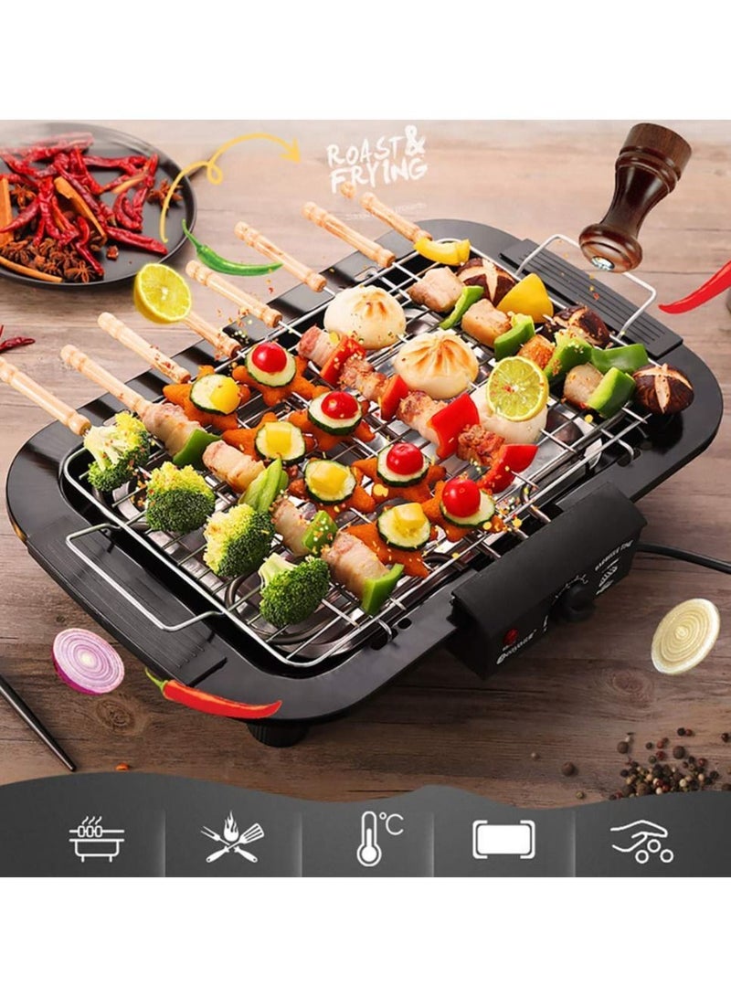 Electric Barbeque Grill Electronic PAN with Power Indicator Light - BBQ Grill Tandoori Maker