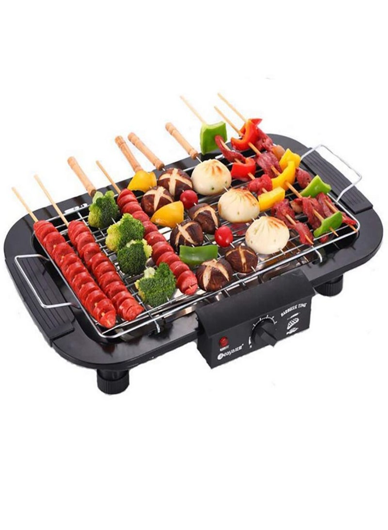 Electric Barbecue BBQ Grill & Steamboat Hot Pot Pan Electric Smokeless Grill Barbeque