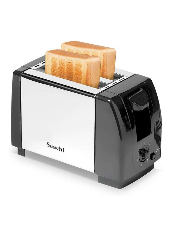 Stainless Steel 2 Slice Toaster 750W 750.0 W NL-TO-4567-BK Black