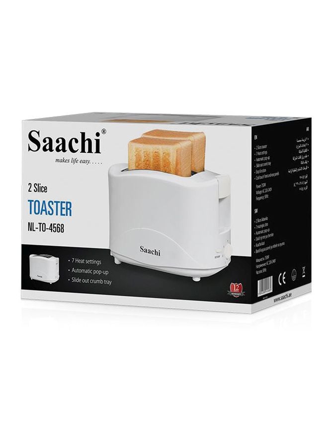 2-Slice Toaster 750W 750.0 W NL-TO-4568-WH White