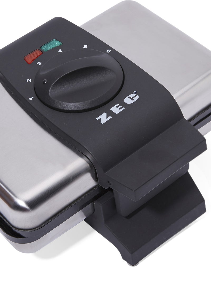 Waffle Maker 1000W ZWF-666 Silver/Black