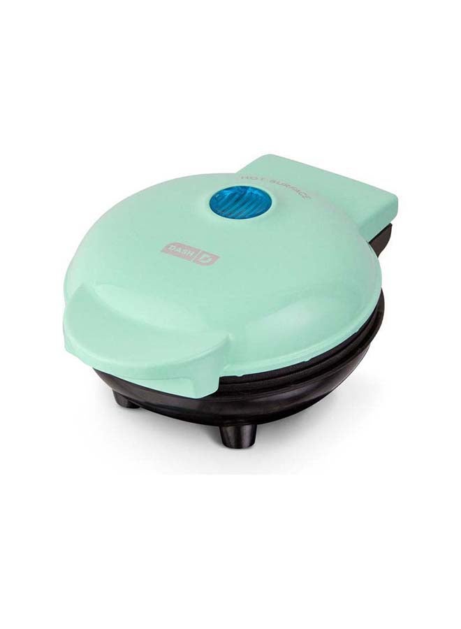 Waffle Maker For Individual Waffles With Easy To Clean, Non-Stick Surfaces, 4-Inch 350 W DMW001AQ Green/Black