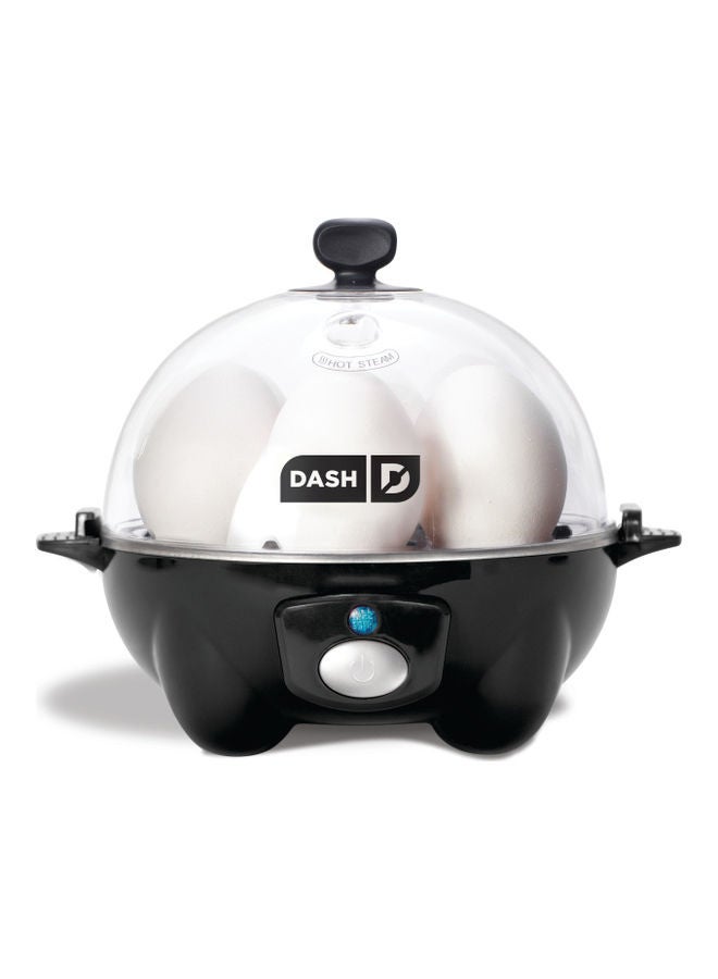 Rapid Egg Cooker: 6 Egg Capacity Electric Egg Cooker For Hard Boiled Eggs, Poached Eggs, Scrambled Eggs, Or Omelets With Auto Shut Off Feature 360 W DEC005BK Black/Clear