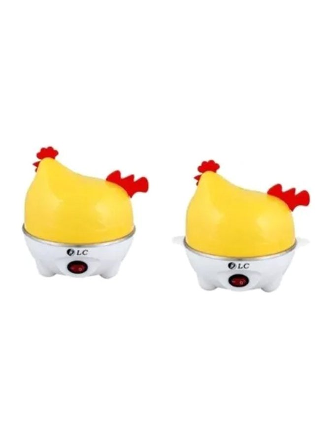 2-Piece 7-Egg Cooker 350 W DLC-3117 Yellow/White/Red