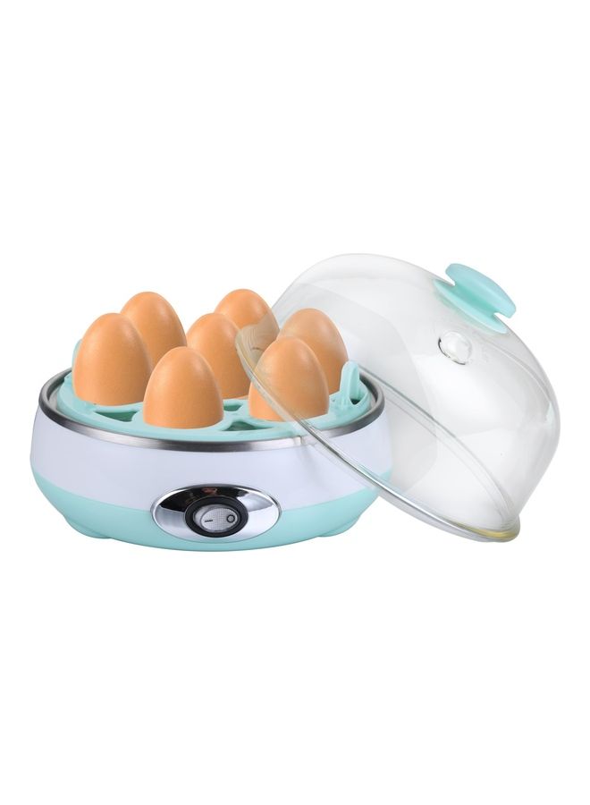 Electrical Egg Boiler - Cooks 7 Eggs at one time | Stainless-Steel Heating Plate with Unbreakable Cover, Measuring Cup and Egg Bowl | Food Grade Material 360 W SEB-77 Blue