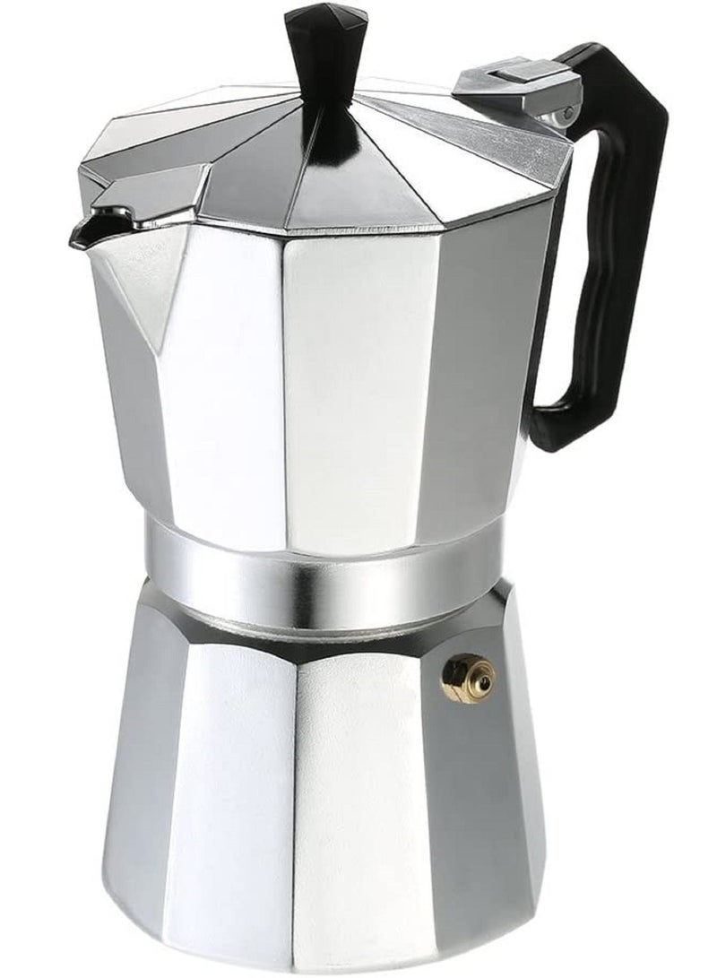2-Cup Countertop Espresso Percolator Silver/Black