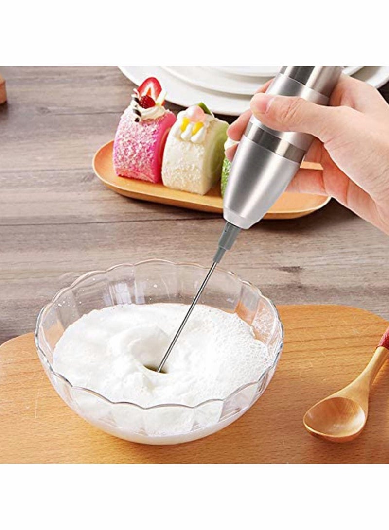 Handheld Electric Milk Frother Automatic Foam Maker for Coffee Macchiato Lattes Hot Chocolate Matcha Tea Whisking Protein Powder Beverage Mixer Ideal Gift Lovers