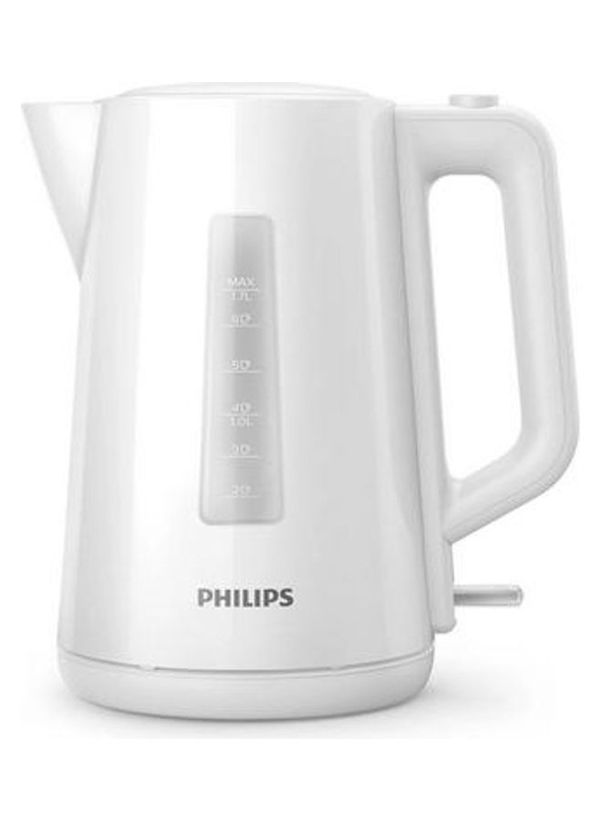 Plastic Kettle 3000 Series - With Pilot Light, Spring Opening, 1.7 L 2200 W HD9318/01 White