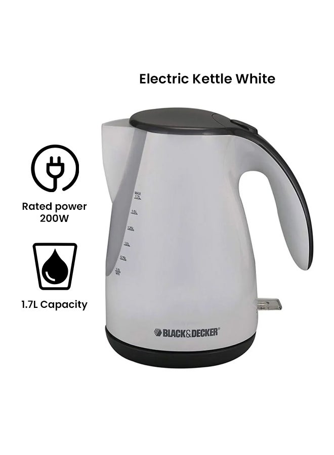 Concealed Coil Kettle 2000W 1.7 L 2200 W JC72-B5 White