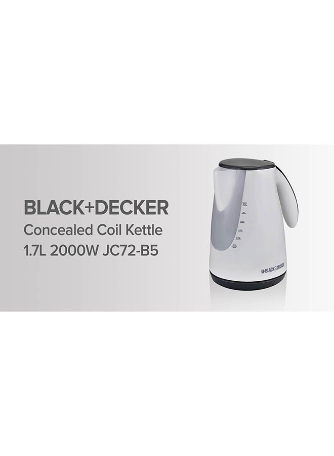 Concealed Coil Kettle 2000W 1.7 L 2200 W JC72-B5 White