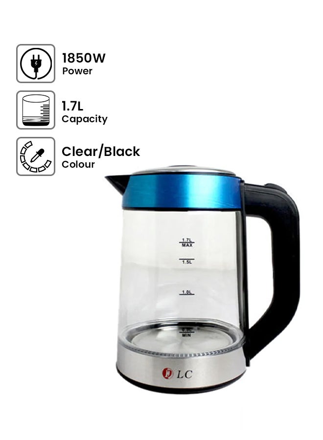 Electric Kettle 1.7 L 1850 W DLC-HT1188S Clear/Black