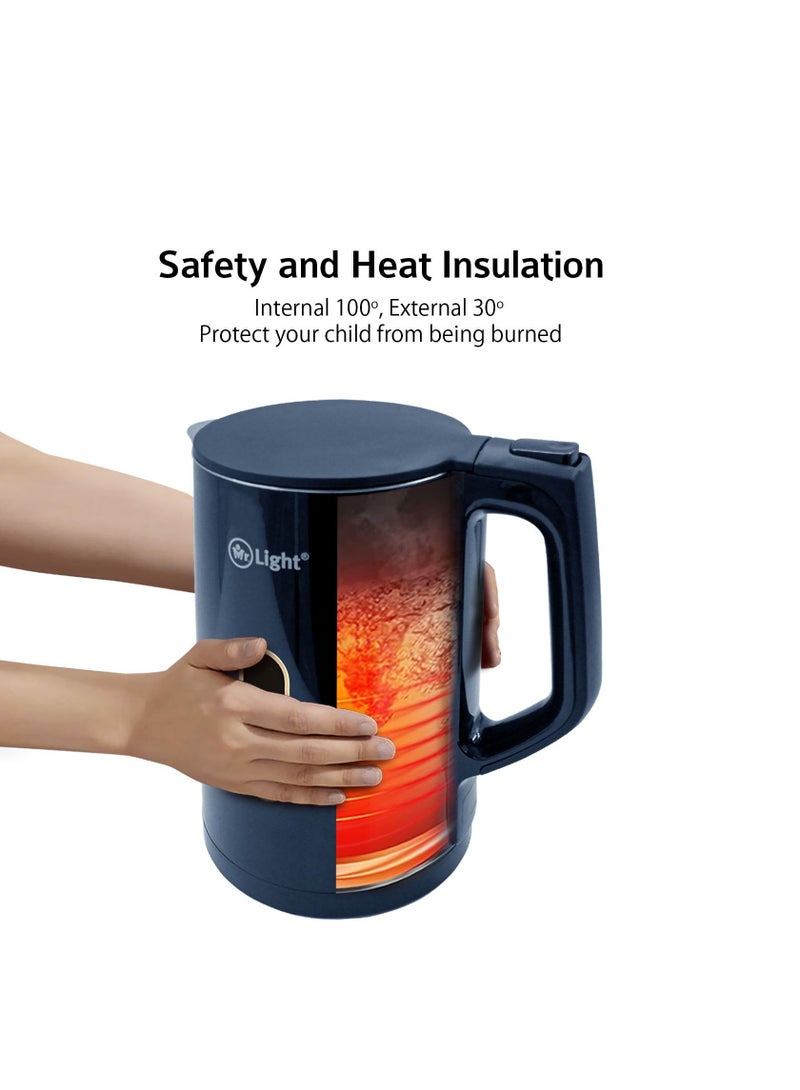 Stainless Steel Electric Kettle 1.7 L Super Fast Boiling 360 Cordless Rotation Auto Cut Off