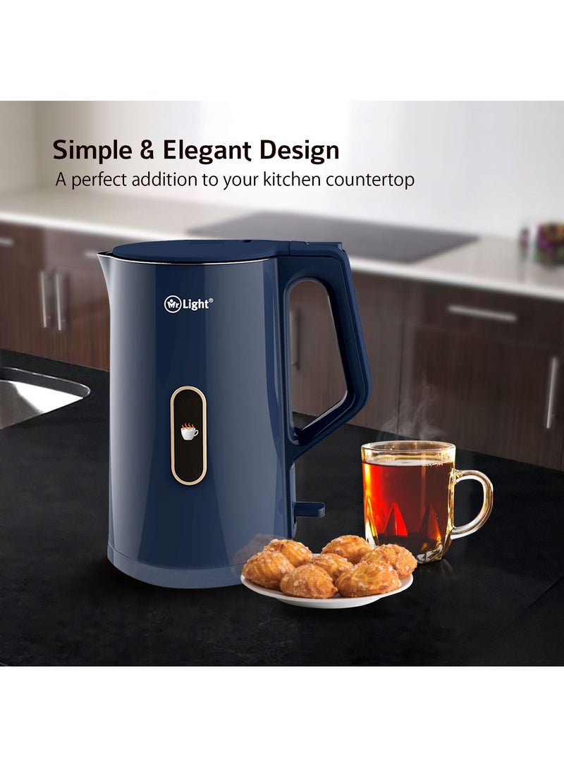 Stainless Steel Electric Kettle 1.7 L Super Fast Boiling 360 Cordless Rotation Auto Cut Off