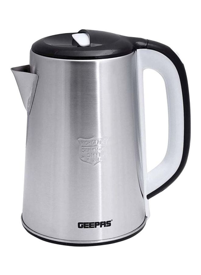 Stainless Steel Electric Kettle, Cordless Tea Kettle, Auto Shut-Off & Boil-Dry Protection, Ideal For Coffee/Tea/Milk/Water 2.5 L 1500 W GK38028 Silver