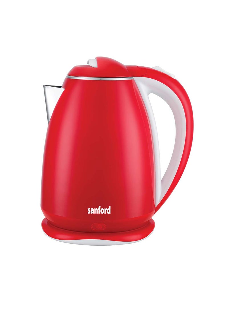 STAINLESS STEEL DOUBLE LAYER ELECTRIC KETTLE 1.8 L 1500 W SF3341EK-1.8L BS black, white, Red, Pink