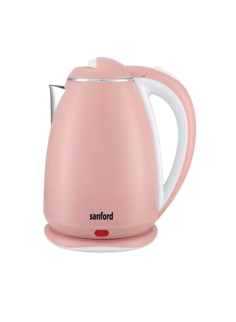 STAINLESS STEEL DOUBLE LAYER ELECTRIC KETTLE 1.8 L 1500 W SF3341EK-1.8L BS black, white, Red, Pink